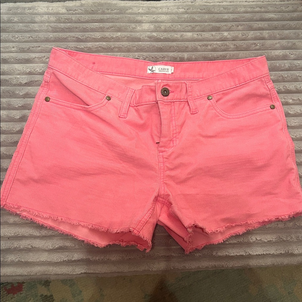 Carve Designs Pink Corduroy Shorts